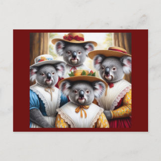 Carte Postale Les Quatre Filles du koala