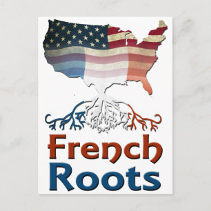 Carte Postale Les racines françaises américaines