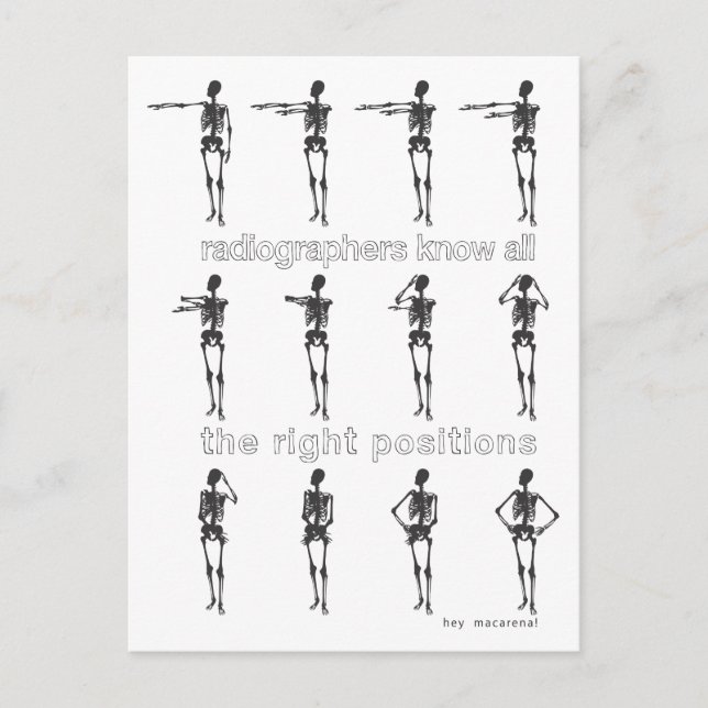 Carte Postale Les Radiographes Connaissent Tous Les Positions Ap (Devant)