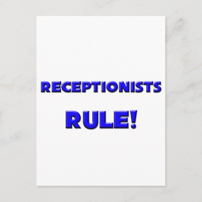 Carte Postale Les réceptionnistes gouvernent ! (Devant)