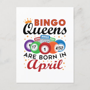 Carte Postale Les reines de bingo naissent en avril