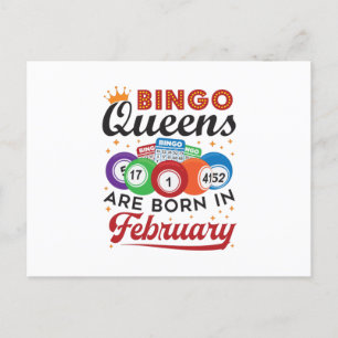 Carte Postale Les Reines de Bingo Naissent en Février