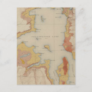 Carte Postale Les rives du lac Yellowstone