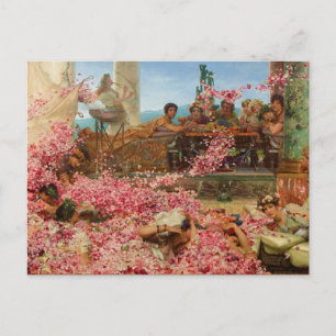 Carte Postale Les Roses de Heliogabalus par Lawrence Alma-Tadema