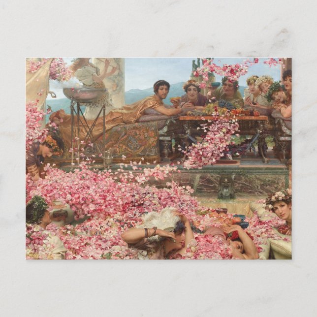 Carte Postale Les Roses d'Héliogabalus par Sir Lawrence Alma-Tad (Devant)