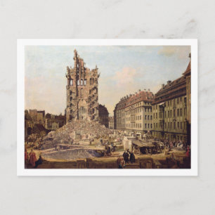 Carte Postale Les ruines de l'ancienne Kreuzkirche, Dresde