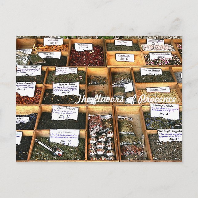 Carte Postale Les saveurs de la Provence (Devant)