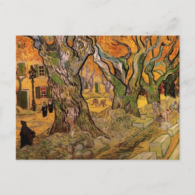 Carte Postale Les sens de la route par Vincent van Gogh (Devant)