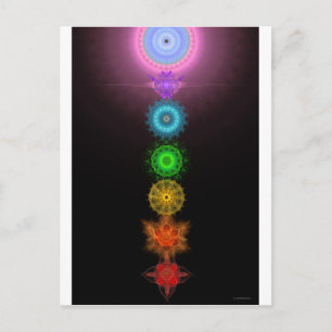 Carte Postale Les Sept Chakras