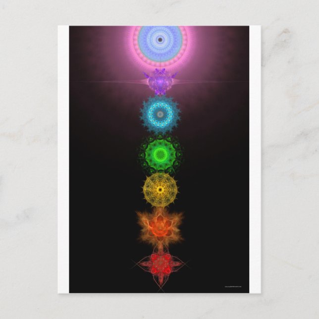 Carte Postale Les Sept Chakras (Devant)