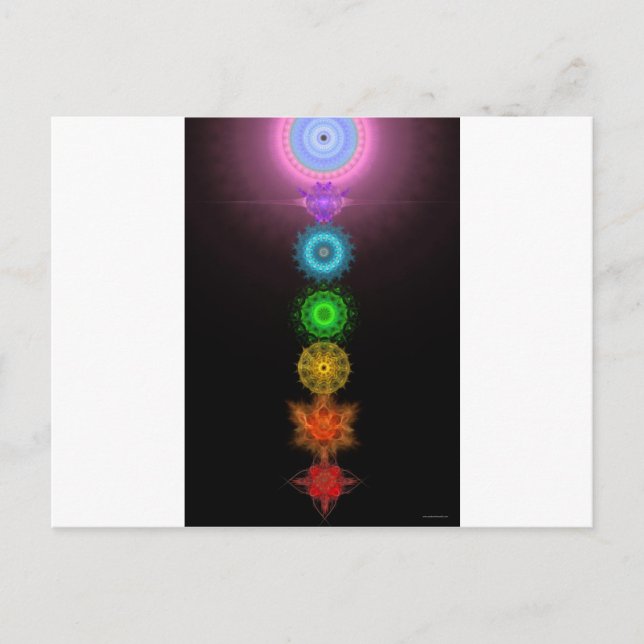 Carte Postale Les Sept Chakras (Devant)
