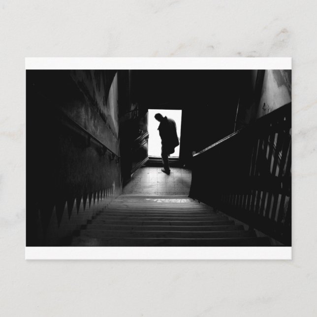 Carte Postale les silhouettes des gens (Devant)