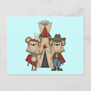 Carte Postale Les singes, les T-shirts et les cadeaux Wild West