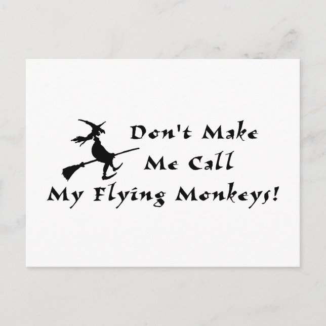 Carte Postale Les singes volants (Devant)