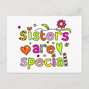 Carte Postale Les soeurs sont spéciales