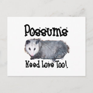 Carte Postale Les Sommes Possum ont aussi besoin d'amour