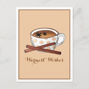 Carte Postale Les souhaits les plus chauds Masala Chai Indian Sp