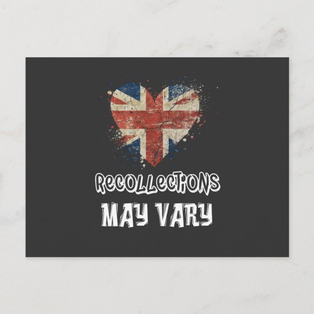 Carte Postale Les souvenirs peuvent varier - HM Queen Citation (Devant)
