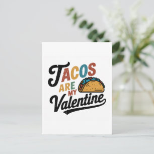 Carte Postale Les tacos sont mon amoureux Valentine