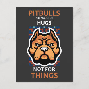 Carte Postale Les taureaux sont faits pour les HUGS, pas pour le