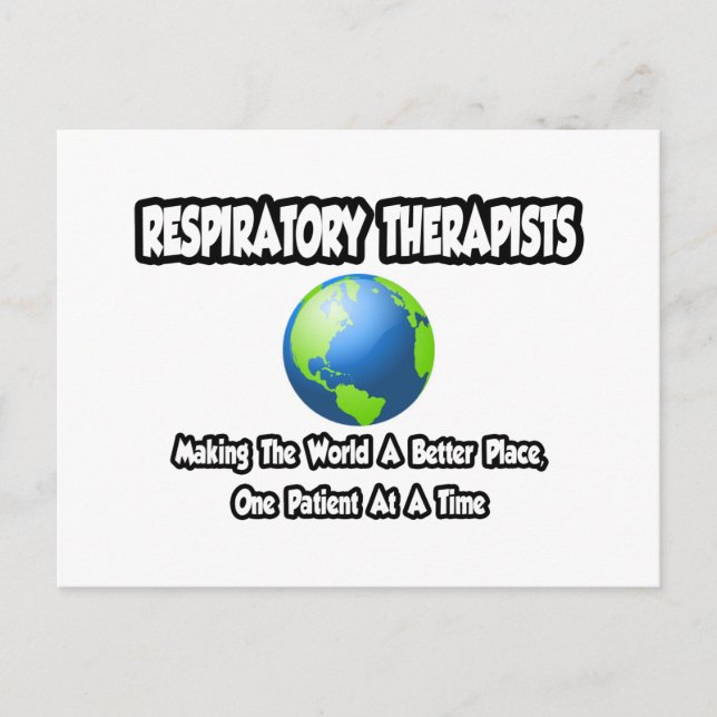 Carte Postale Les thérapeutes respiratoires...Un monde meilleur (Devant)