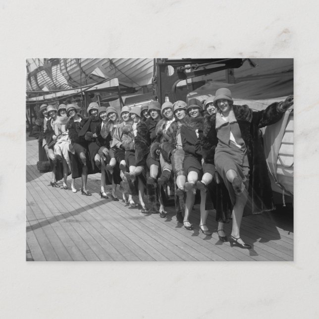 Carte Postale Les Tiller Girls, début des années 1900 (Devant)