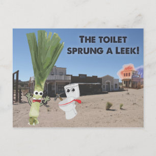 Carte Postale Les toilettes taillent une poitrine !