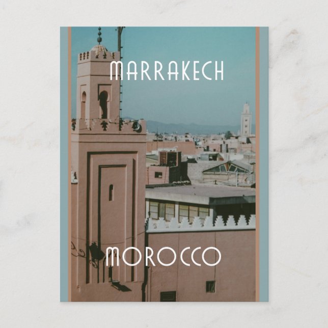 Carte Postale Les toits de Marrakech, Maroc (Devant)