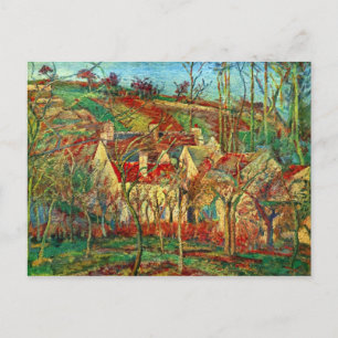 Carte Postale Les toits rouges de Camille Pissarro