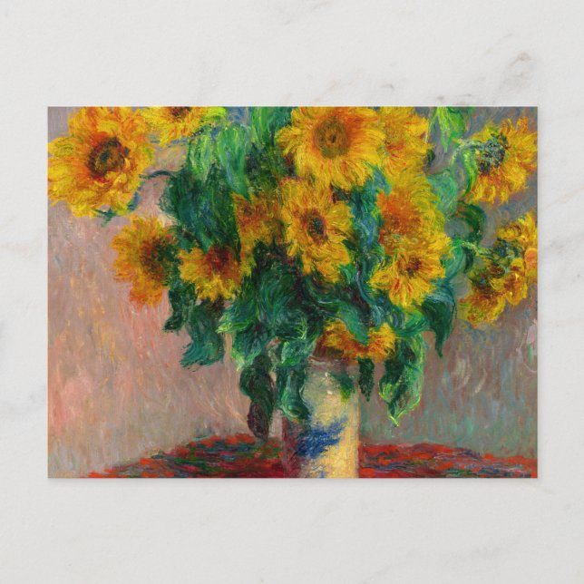 Carte Postale Les tournesols de Monet (Devant)