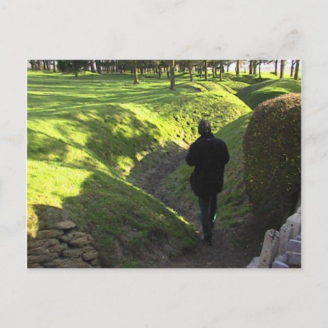 Carte Postale Les tranchées alliées au parc de Terre-Neuve dans  (Devant)