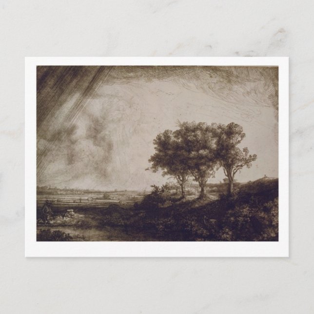 Carte Postale Les Trois Arbres (Devant)