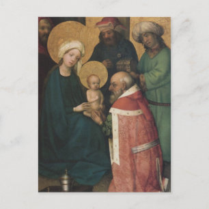 Carte Postale Les trois Magi adorent Jésus Christ