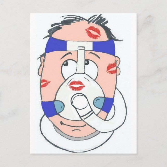 Carte Postale Les utilisateurs de CPAP font de meilleurs amoureu (Devant)