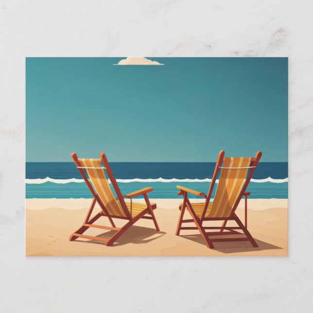 Carte Postale Les vacances d'été (Devant)