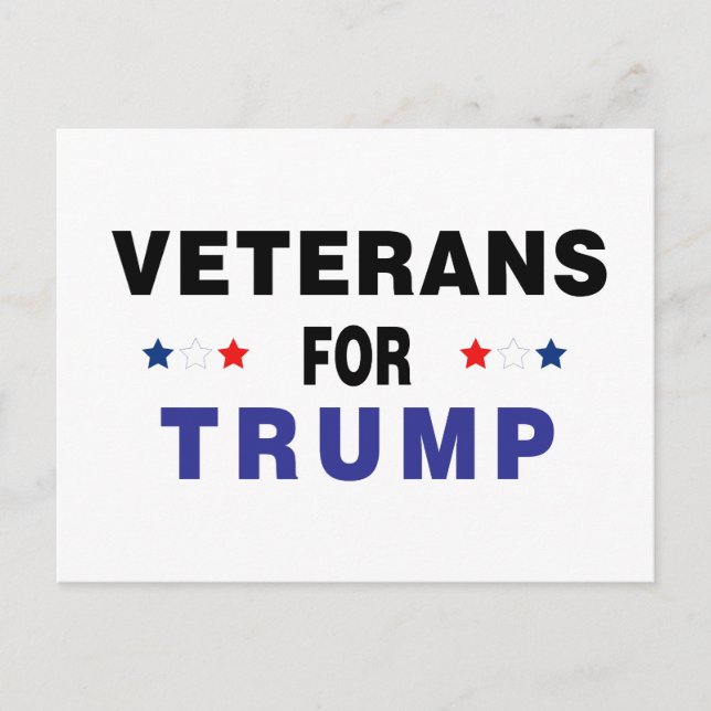 Carte Postale Les vétérans de Trump (Devant)