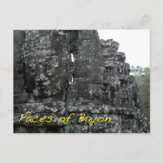 Carte Postale Les visages de Bayon