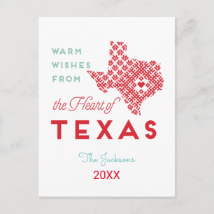 Carte Postale Les Voeux Chauds du Coeur du Texas