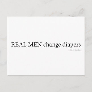 Carte Postale Les vrais hommes changent de diaphragmes