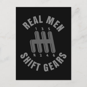 Carte Postale Les vrais hommes se déplacent