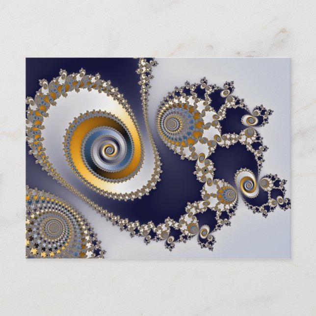 Carte Postale Les yeux dans le ciel - Fractal (Devant)