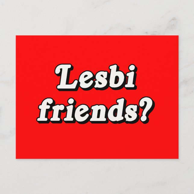 Carte Postale Lesbi Friends ? (Devant)