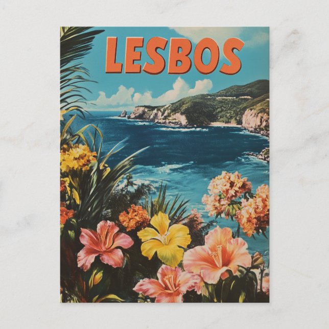 Carte Postale Lesbos Vintage (Devant)