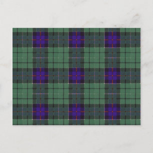 Carte Postale Leslie Scottish Tartan motif