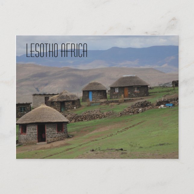 Carte postale Lesotho Afrique (Devant)