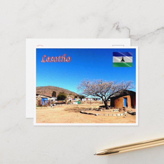 Carte Postale Lesotho - Panorama - (Devant/Arrière en situation)