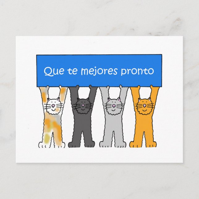 Carte Postale L'espagnol va bien bientôt (Devant)