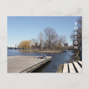 Carte Postale L'Esplanade de la rivière Charles (couleur)