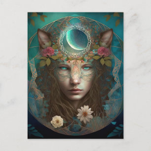 Carte Postale L'Esprit Animal L'Art Imaginaire Mystique
