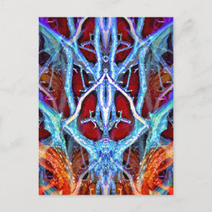 CARTE POSTALE L'ESPRIT DANS L'ARBRE